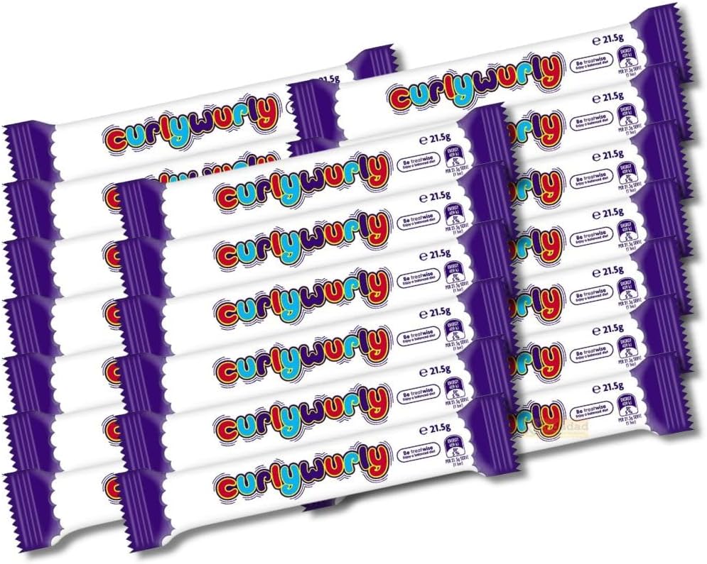 Chocolate Bar Bundle with Curly Wurly – Fun & Chewy Chocolate Treat Selection For Snacking, gifting, lunchboxes, party bags, and on-the-go treats. (10x)